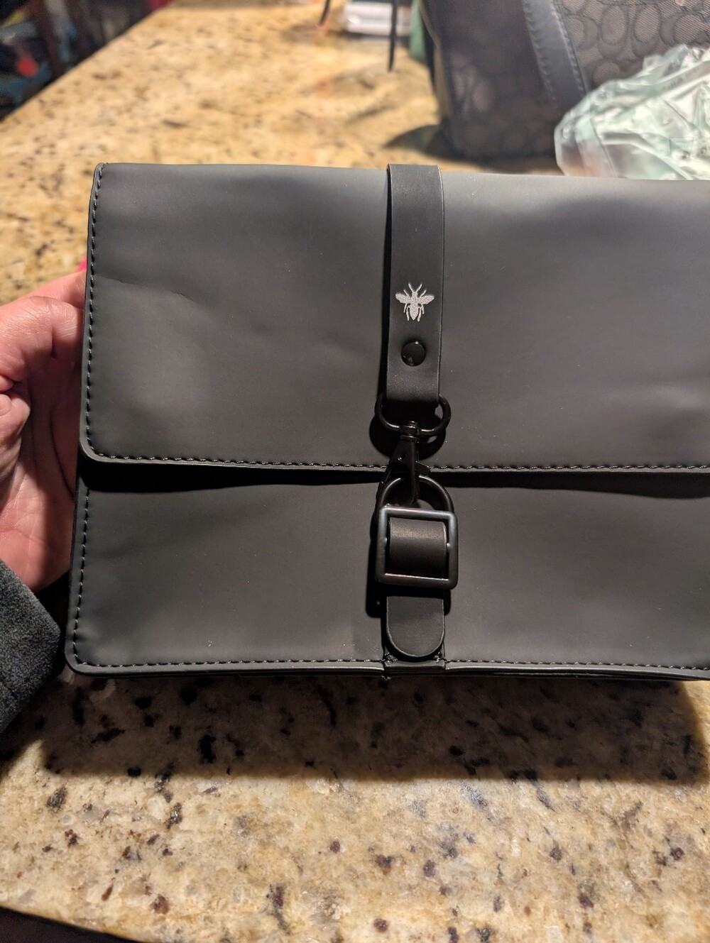 Dior Beauty VIP Black Pouch Clutch W Strap
